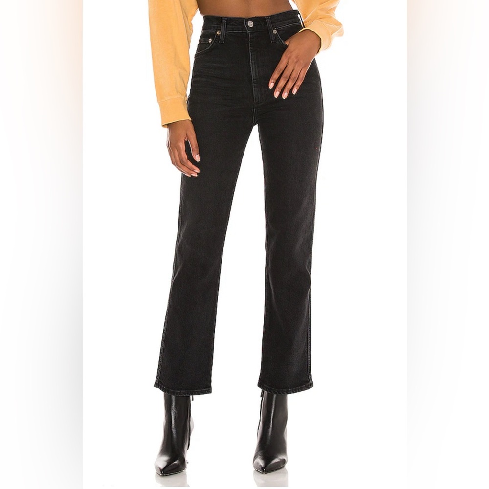 Agolde Pinch Waist High Rise Kick Flare in Panoramic- size 33